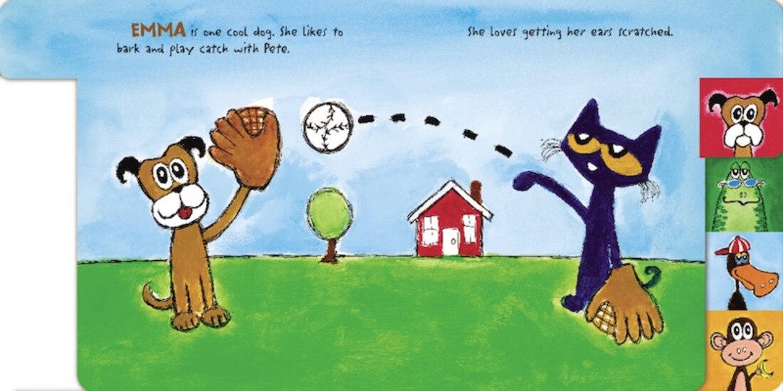 Pete the Cat: Meet Pete: A Tabbed Board Book for Kids